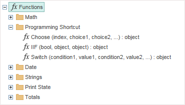Report Designer for HTML5 Functions Report Designer for HTML5 Functions