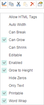 Context Menu in Mobile Designer Context Menu in Mobile Designer