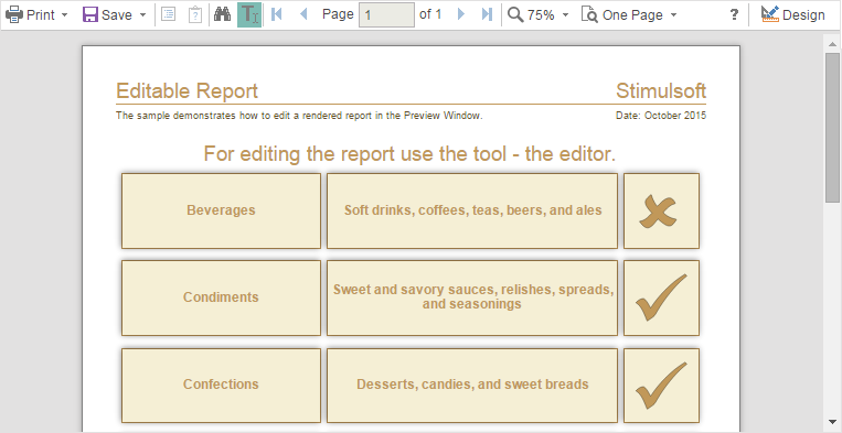 Editable Reports in Mobile Viewer Editable Reports in Mobile Viewer