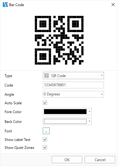 New Barcode Editor New Barcode Editor