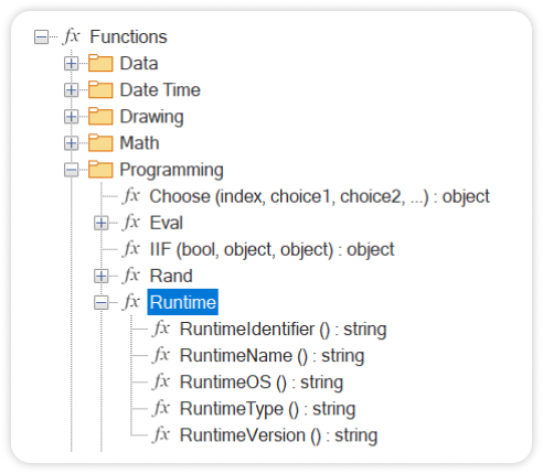 New functions for determining the runtime environment