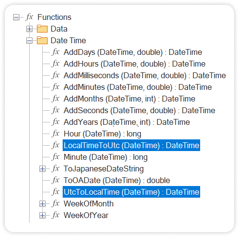 UTC time conversion